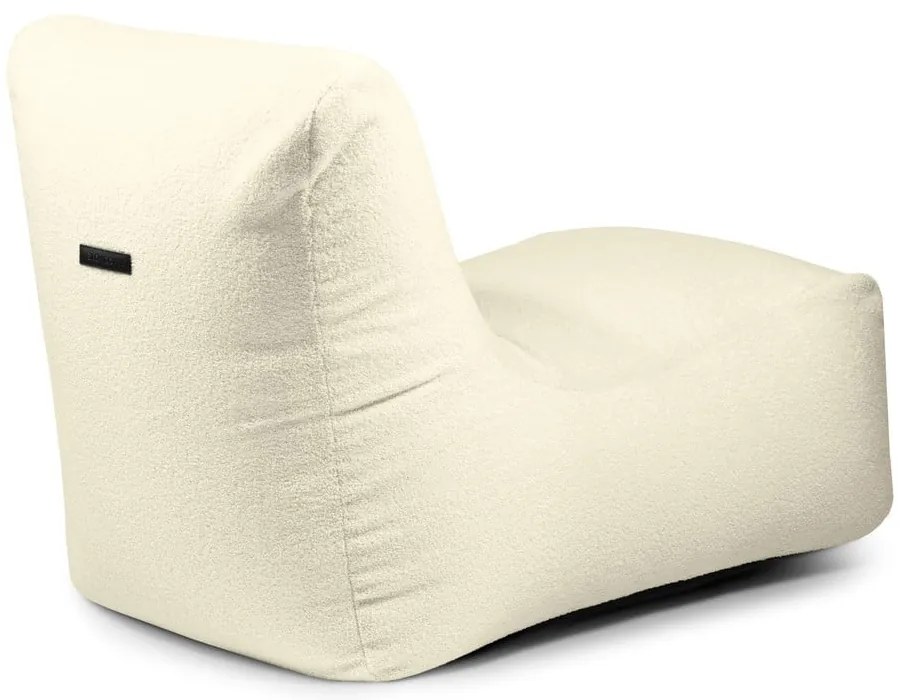Világosszürke buklé babzsákfotel Lounge – SLOWDOWN