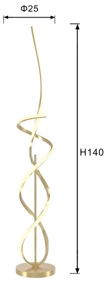 ONLI - LED Állólámpa KIRA LED/31W/230V 4000K arany