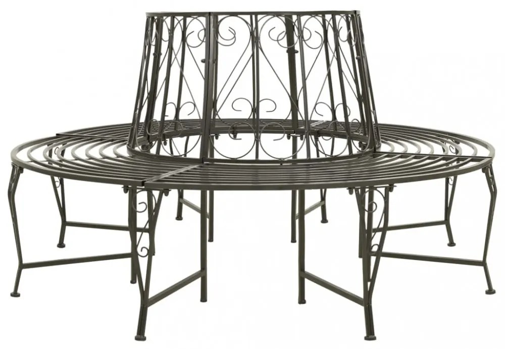 fa köré építhető kerek acélpad 160 cm