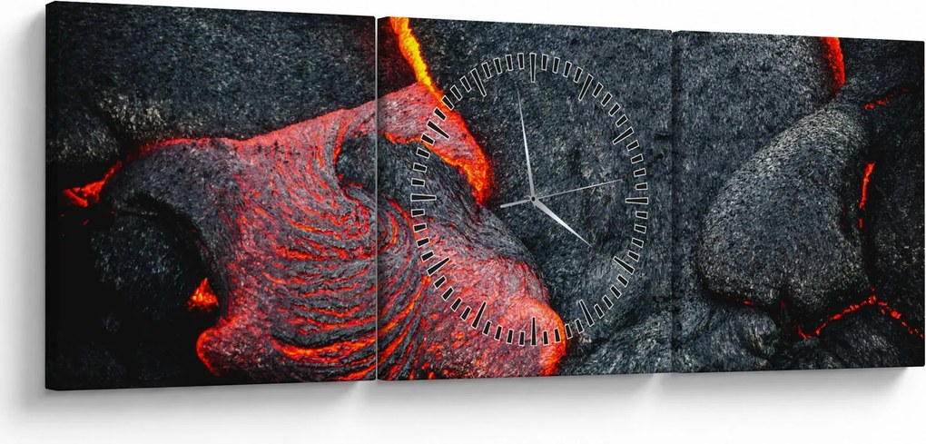 Kép - Láva (órával) (90x30 cm)