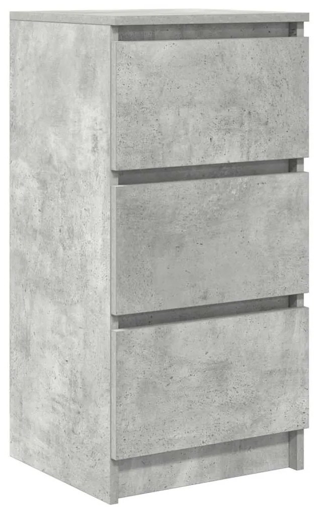betonszürke szerelt fa tálalószekrény 37,5x35x76 cm