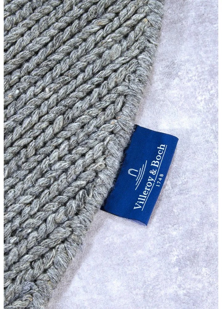 Szürke kézi szövésű gyapjú kerek szőnyeg ø 200 cm Francois – Villeroy&amp;Boch