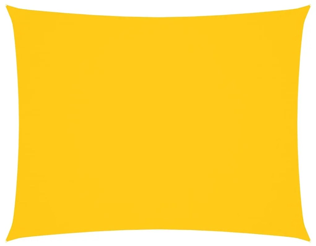 sárga téglalap alakú oxford-szövet napvitorla 5 x 7 m