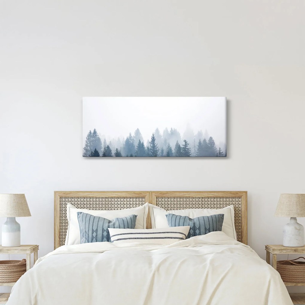Kép - Ködös erdő (120x50 cm)