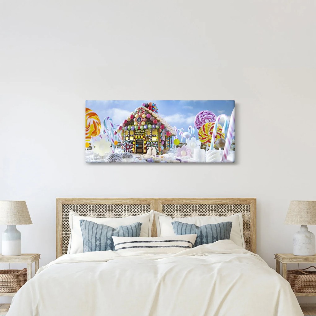 Kép - mézeskalács ház (120x50 cm)