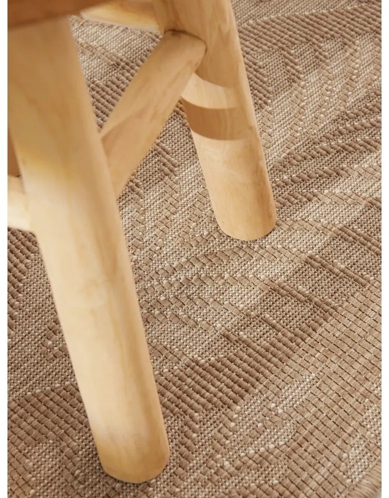 Bézs-elefántcsont színű kültéri-beltéri szőnyeg 200x290 cm Duet Liora – NORTHRUGS