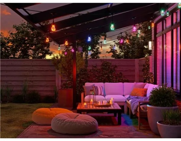 Nanoleaf NF084K02-20SLO - LED RGBWIC dimmelhető fényfüzér 20× LED, 15 m, Wi‑Fi, IP65