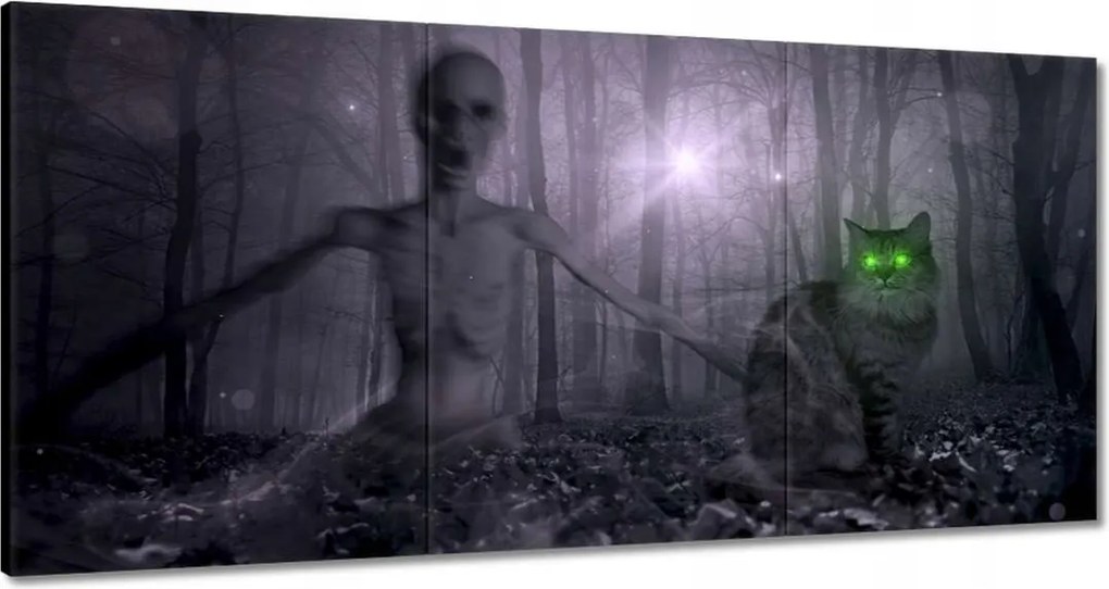 Vászonkép 180x90 Macska Alien Lime Macskák