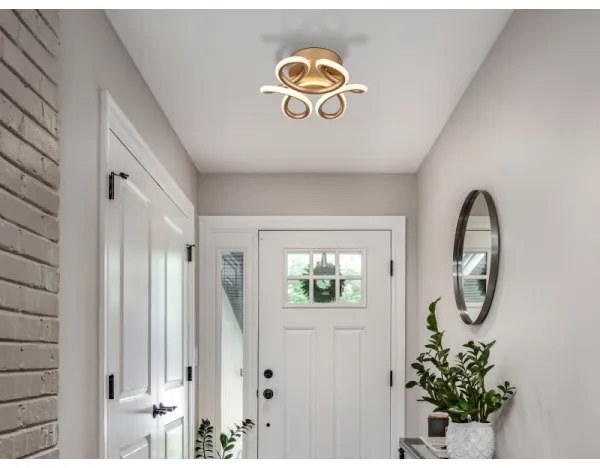 Globo 67386-24CH - MELISAND LED mennyezeti lámpa 24W/230V, 26 cm, arany