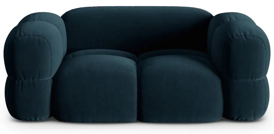 Sötétkék bársony kanapé 180 cm Loretto – Cosmopolitan Design