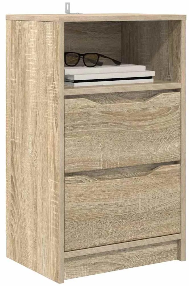 vidaXL Éjjeliszekrények 2 pcs Sonoma tölgy 40 x 30 x 467 cm Faanyag