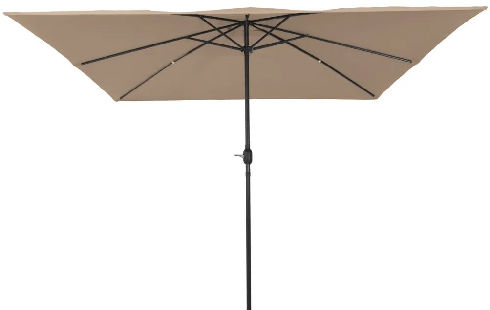 Négyzet Alakú Kerti Napernyő 295x245 cm Taupe