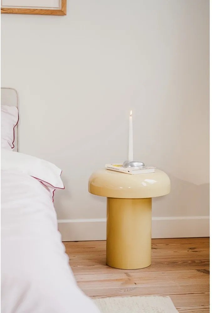 Acél kerek tárolóasztal ø 40 cm Miko – noo.ma