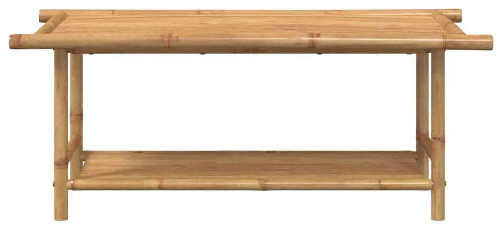 bambusz dohányzóasztal 110x55x45 cm