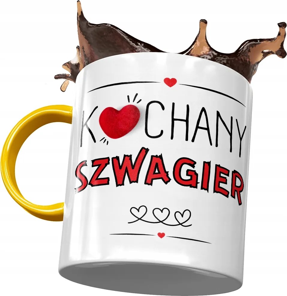 Sárga Bögre Sógornak Születésnapra Ajándék Nyomtatott Fotóval