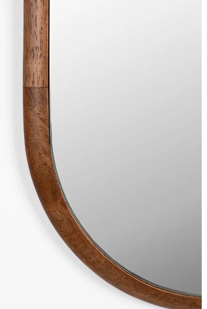 Fali tükör tömörfa kerettel 26x120 cm Nyko – White Label