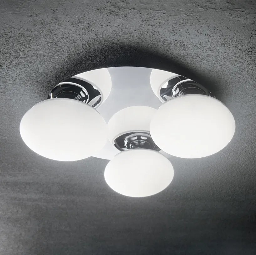 Ideal Lux Evolution króm fürdőszobai mennyezeti lámpa IP44 védelemmel