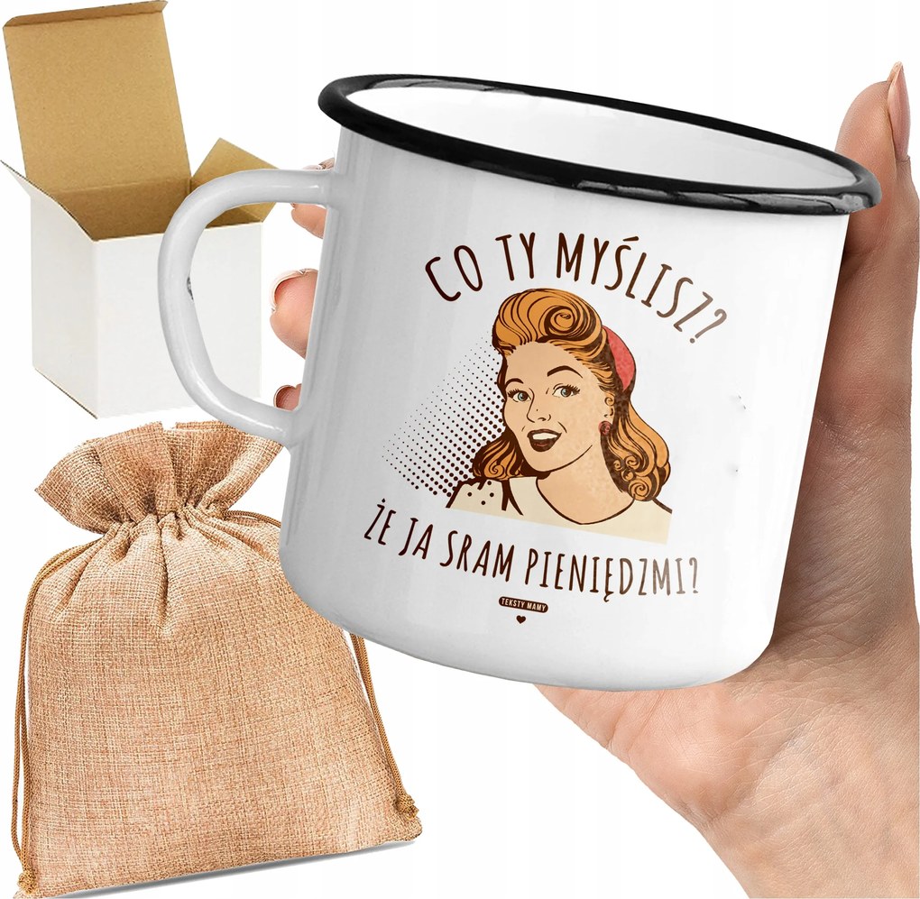 Bögre_emalinozott Nyomtatott Szövegek Vicces Ajándék Anyák Napjára