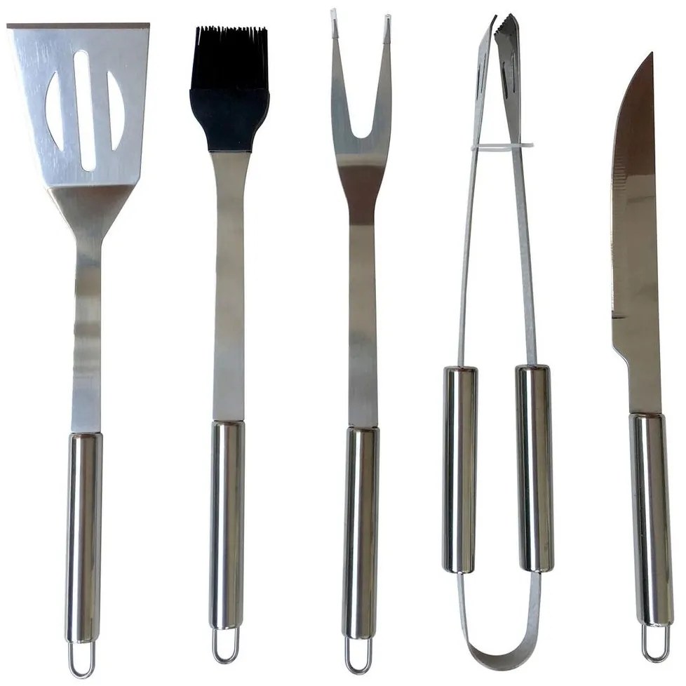 Fieldmann - Grillezési eszközök 5db rozsdamentes acél