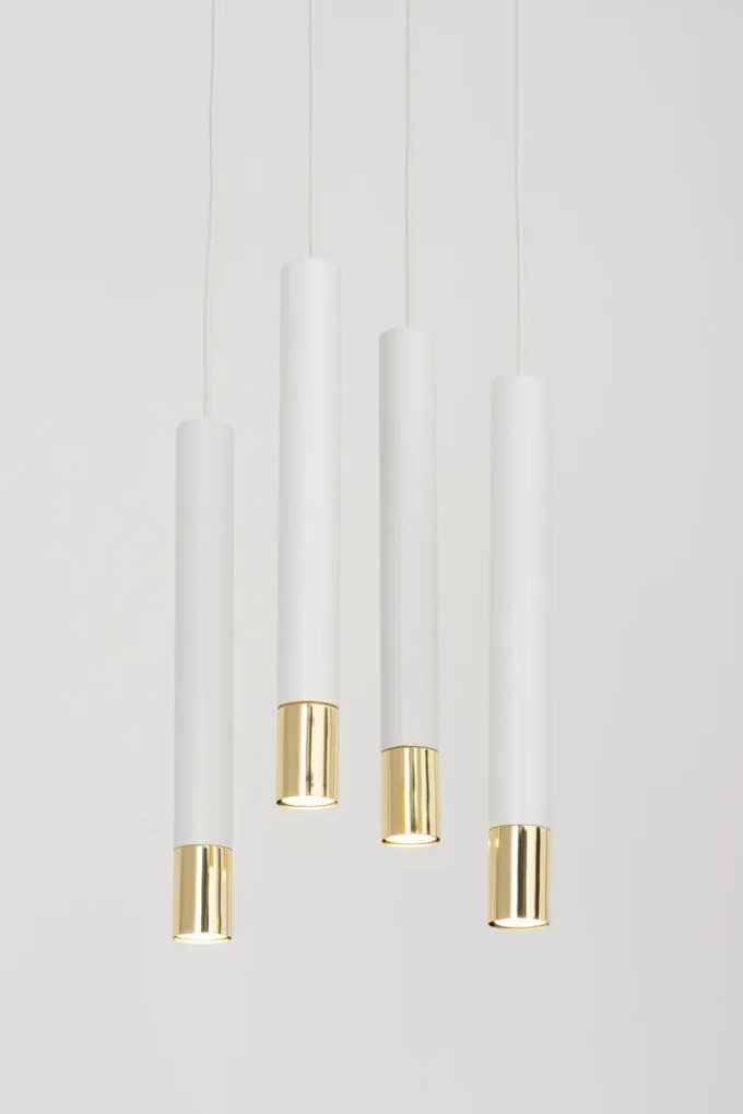 SIGMA LIGHTING 33389 SOPEL Többágú Függesztett Lámpa Fehér, Arany GU11 IP20