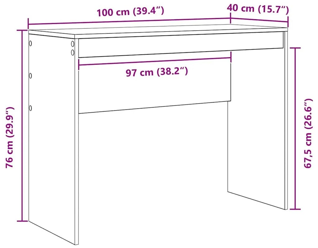 Asztal Egyéb Régi fa 100 x 40 x 76 cm Faanyag