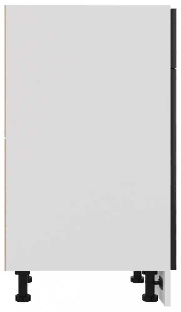 “Lyon” fekete szerelt fa fiókos alsószekrény 50 x 46 x 81,5 cm