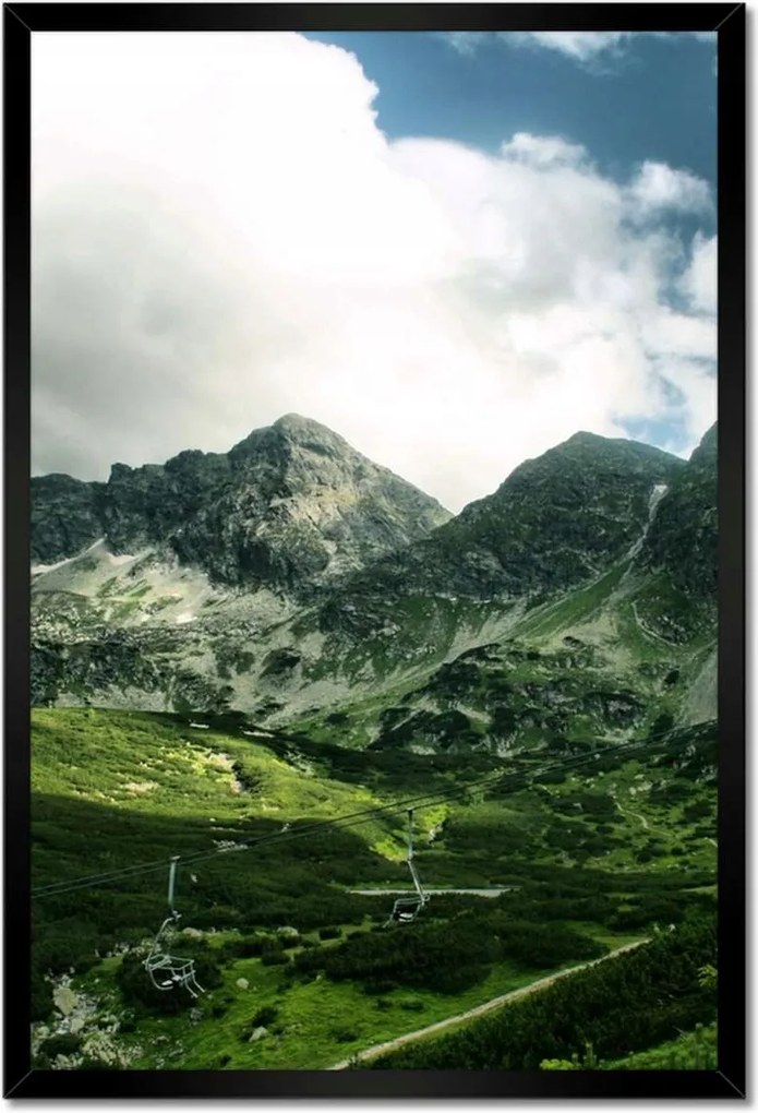 Poszterek keretben 40x60 Tátra Lengyel hegyek Kilátás