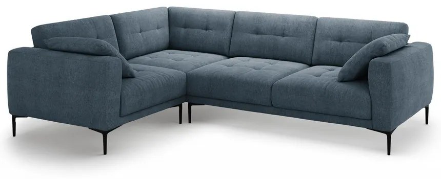 Sötétkék sarokkanapé (bal oldali-L alakú) Bemy – Micadoni