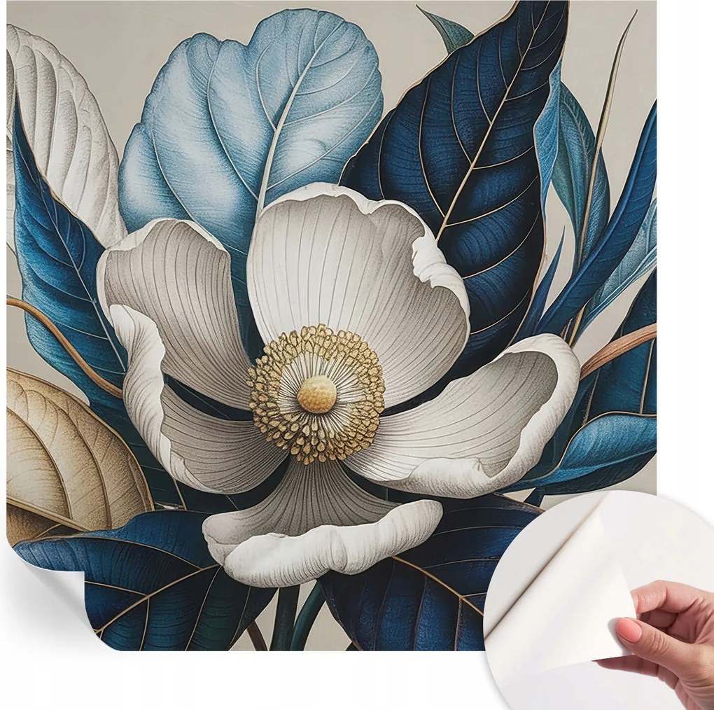 Mosható öntapadós fotótapéta étkezőbe Elegáns növényvilág 250x250 cm