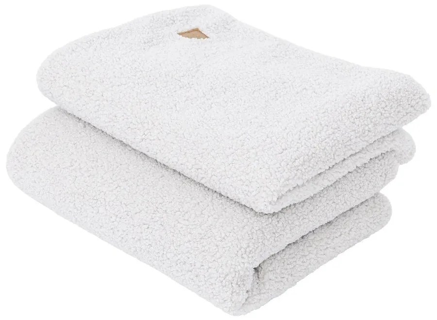 Fehér sherpa gyerek takaró 100x77 cm – Meowbaby