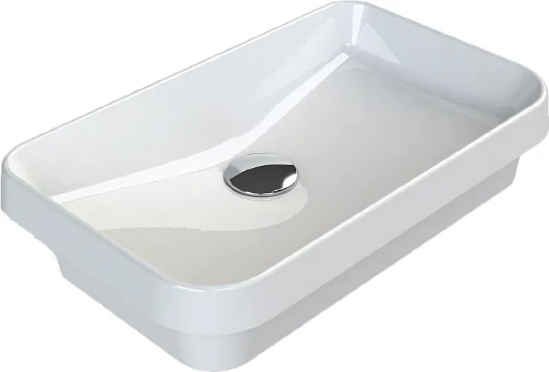 CeraStyle GRAND - PULTBA félig beültethető - Top Counter - porcelán mosdó - 49 x 30 cm