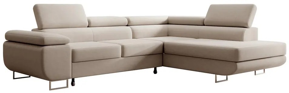Sarokkanapé Stiletto (J) (bézs + ezüst). Akció -15%. 1099719