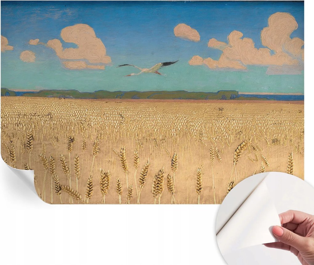 Mosható öntapadós fotótapéta étkezőbe Búzamező 104x70 cm