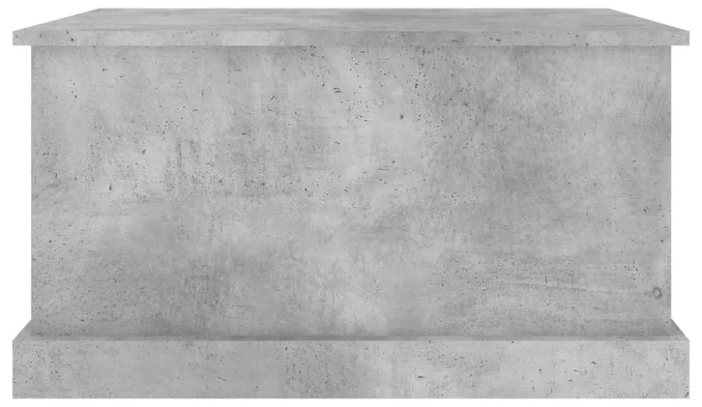 betonszürke szerelt fa tárolóláda 70x40x38 cm