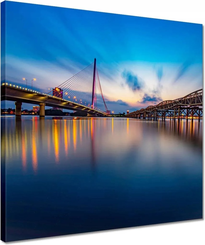 Vászonkép 40x40 Kilátás a hídra