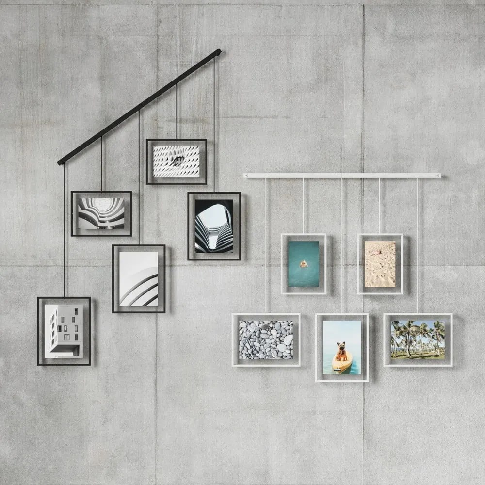 Fekete fém fali képkeret szett 5 db-os 66x69 cm Exhibit – Umbra