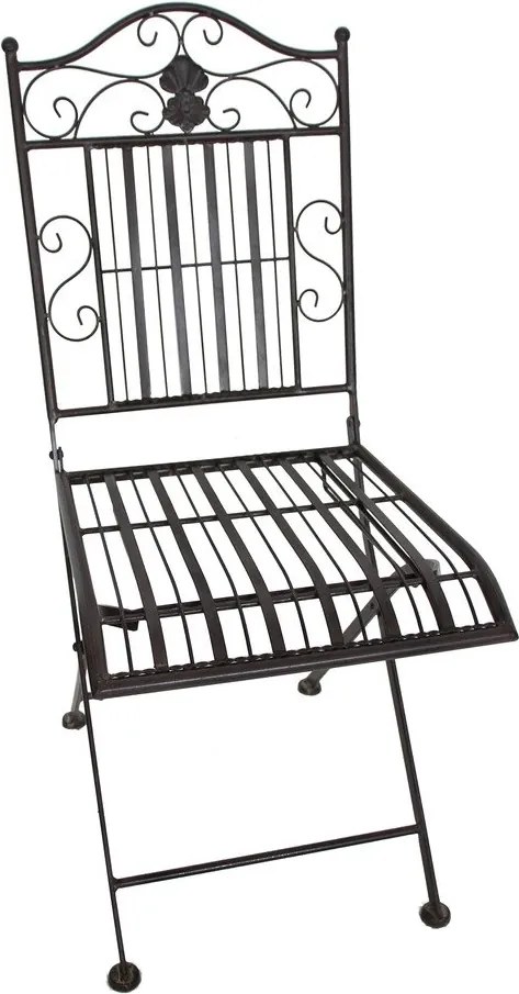 Sötétbarna fém kétszemélyes kerti étkezőgarnitúra – Garden Pleasure