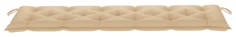 bézs oxford szövet kerti padpárna 180 x 50 x 7 cm