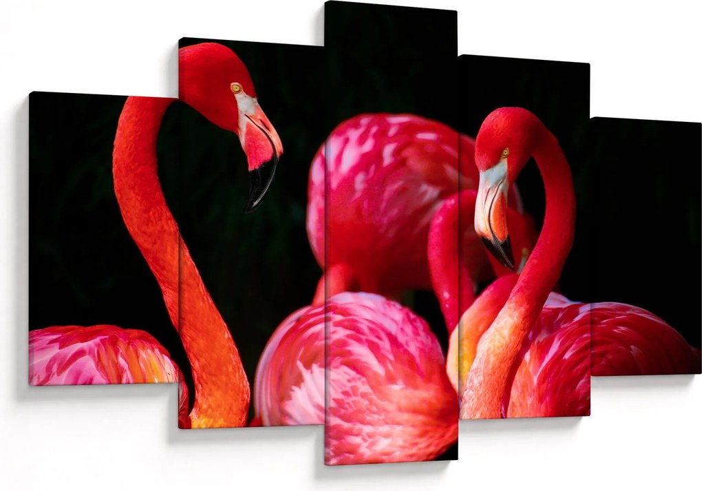 Vörös flamingók képe (150x105 cm)