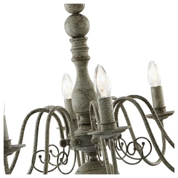 Searchlight 2268-8GY - Csillár láncon GREYTHORNE 8xE14/40W/230V