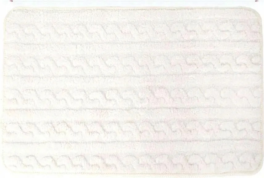 Fürdőszobaszőnyeg Csúszásgátló Puha Bolyhos fehér 40X60CM