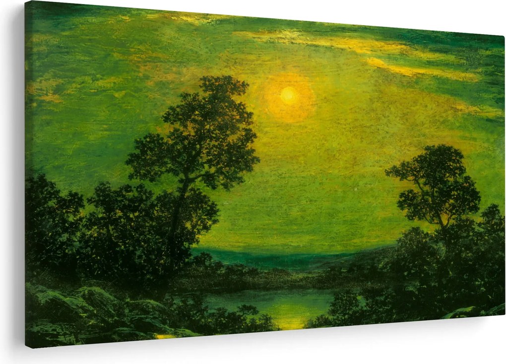 Kép - Imitator of Ralph Albert Blakelock, Moonlight, reprodukciók (90x60 cm)