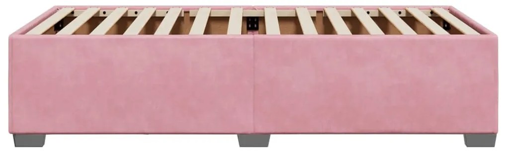 rózsaszín bársony ágykeret 100x200 cm