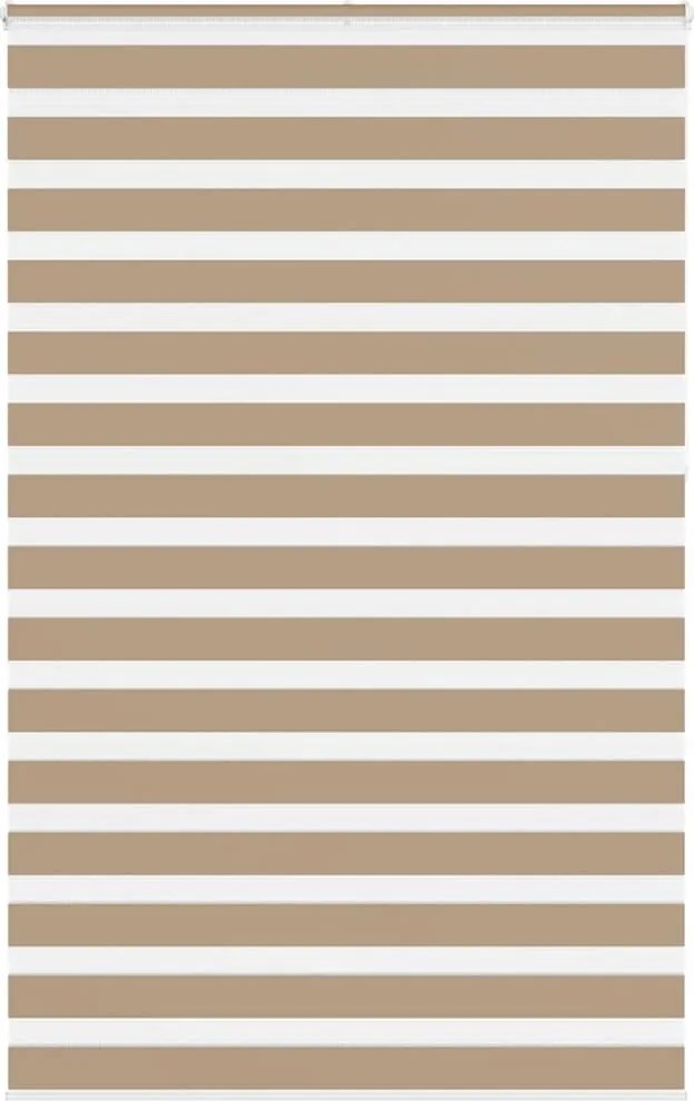 vidaXL zebrafüggönnyel homokbarna szövetszélesség 145,9 cm poliészter