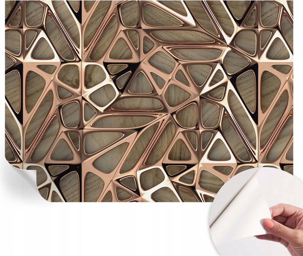 Design fali fotótapéta öntapadós geometrikus minta 208x146 cm