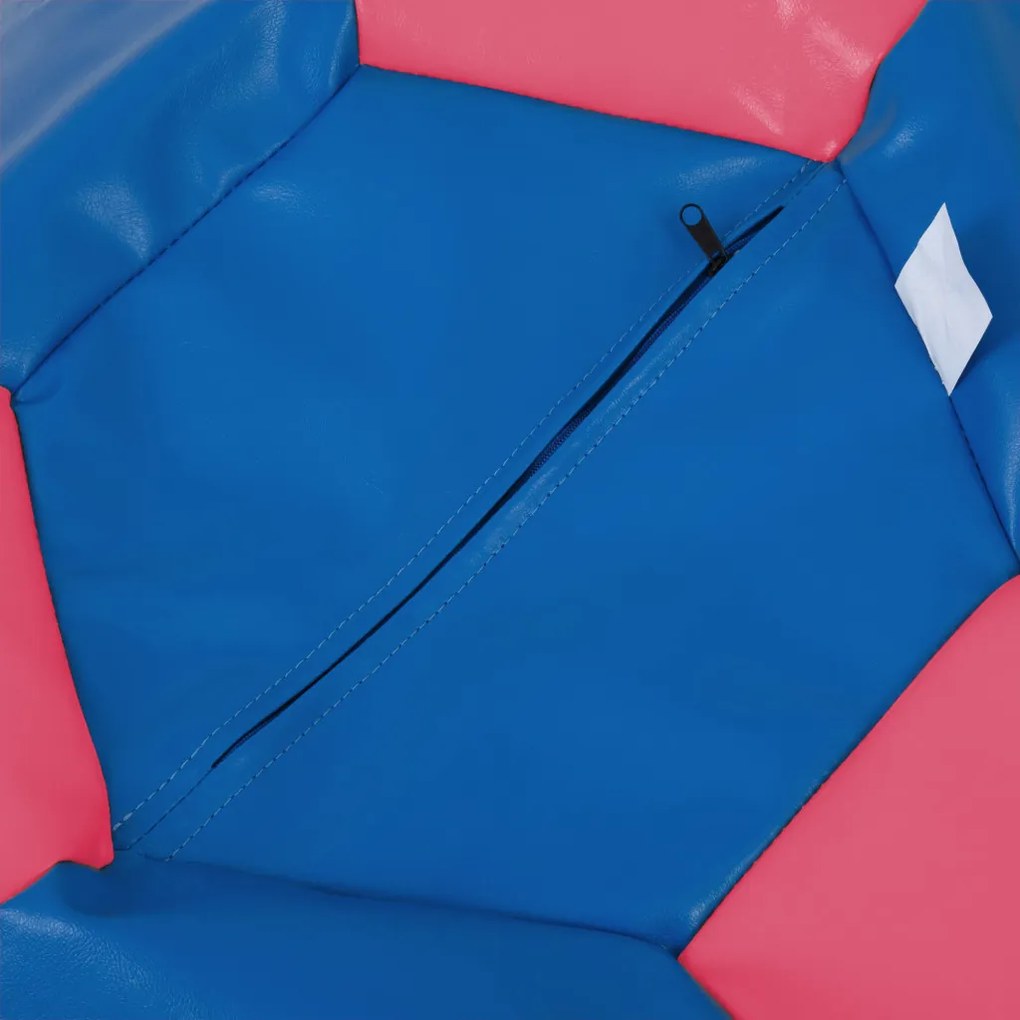 Baby Ball babzsákfotel - műbőr - kék/rózsaszín - 70 liter R