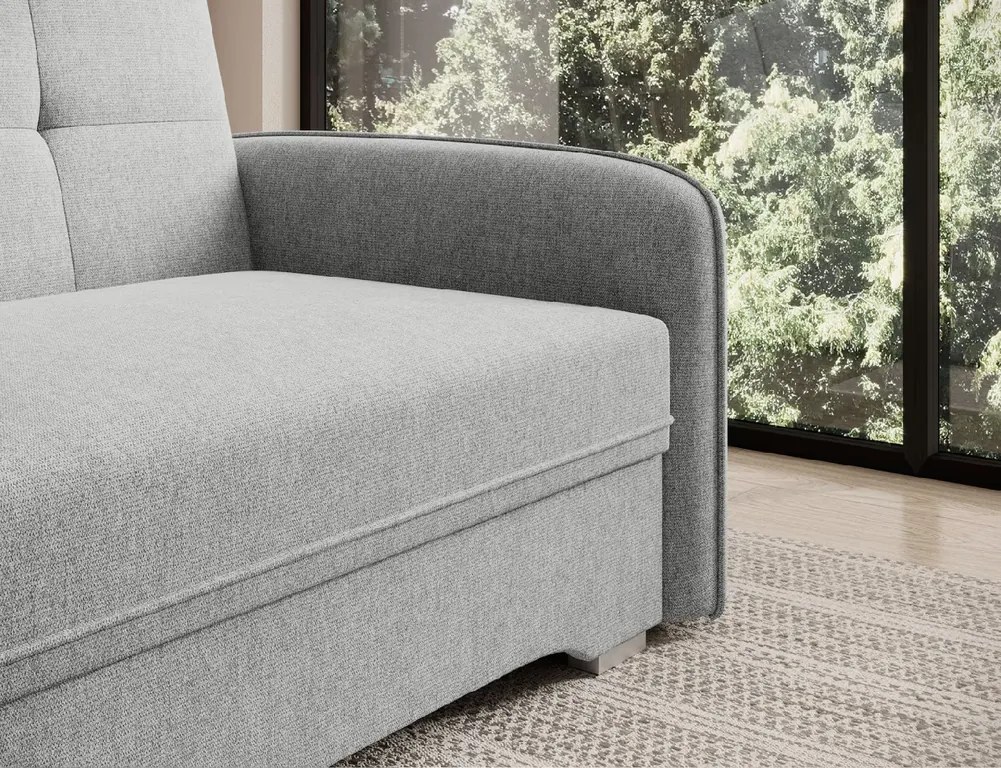 kihajtható LAINE fotel, világosszürke