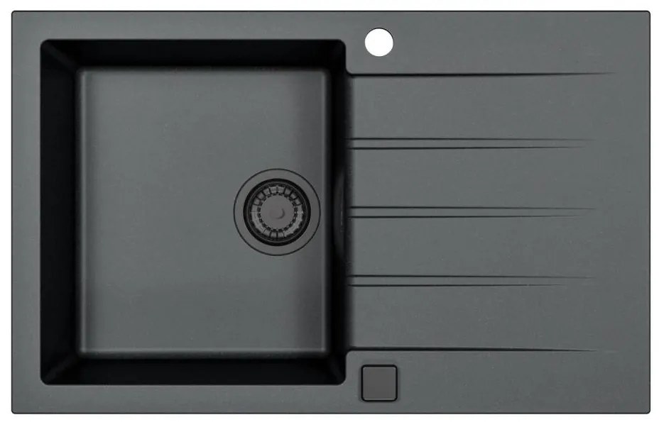 ALVEUS 1148159 - Mosogató CADIT 79x50 cm gránit/fekete