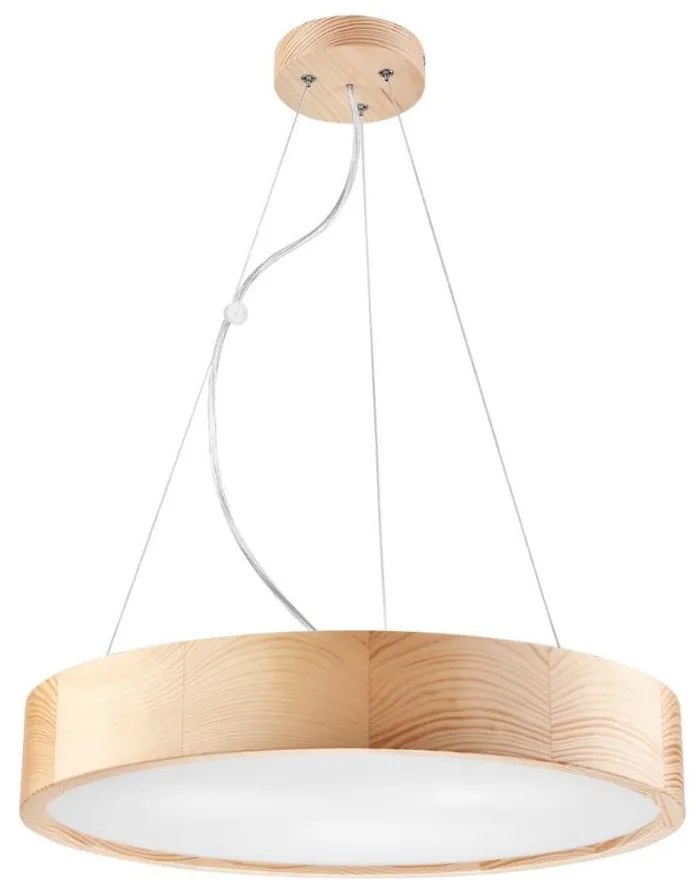 Lamkur Csillár zsinóron NATURAL 3xE27/60W/230V ø 47 cm fenyő LA41018