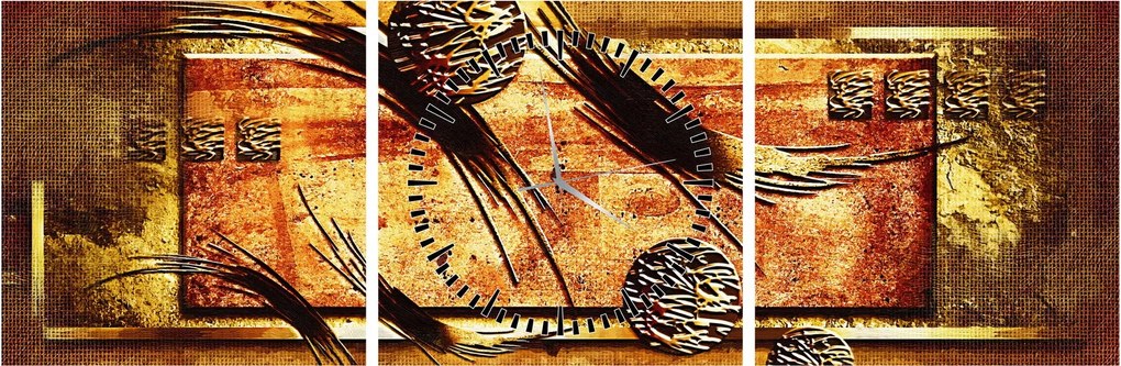 Az absztrakció képe (órával) (90x30 cm)